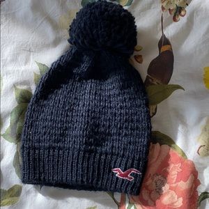 Hollister navy blue knit hat